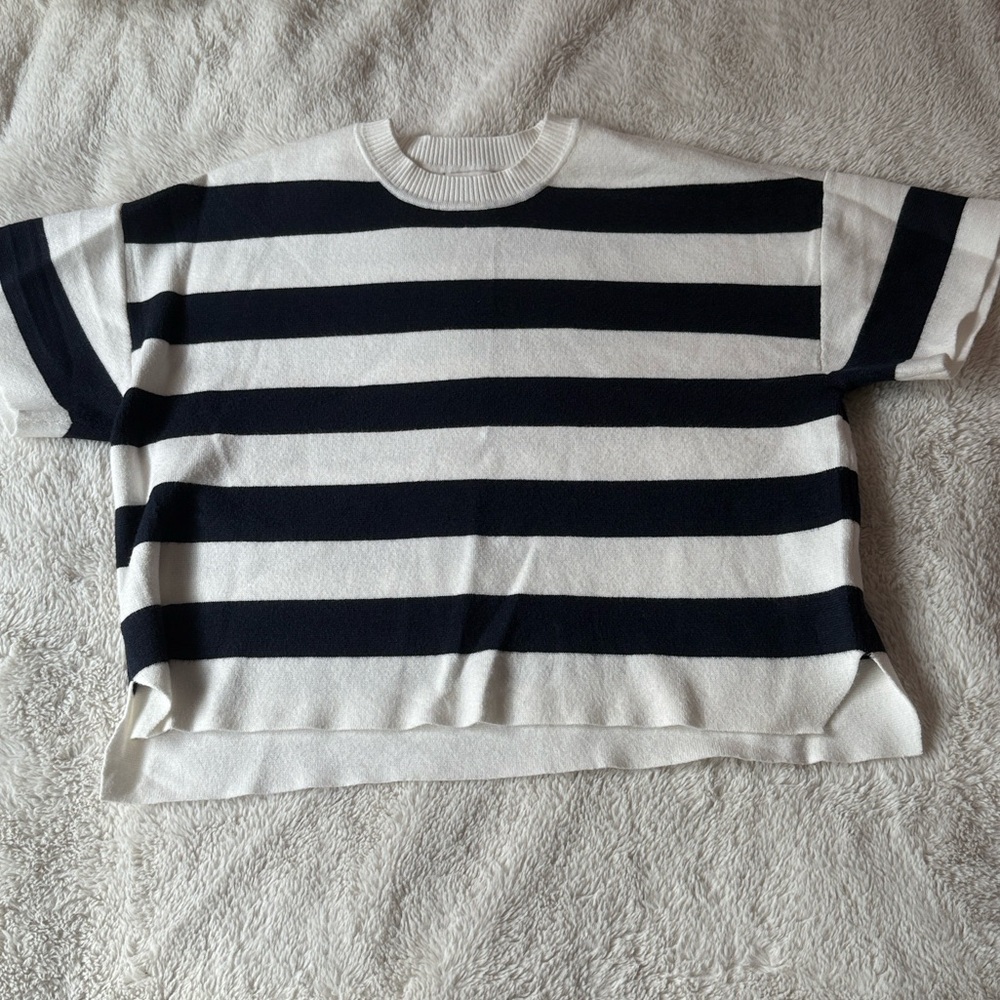 Sincerely Jules Striped Shirt - Blue and White